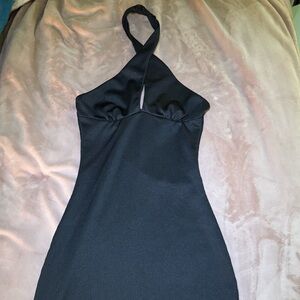 Black Halter Dress H&M